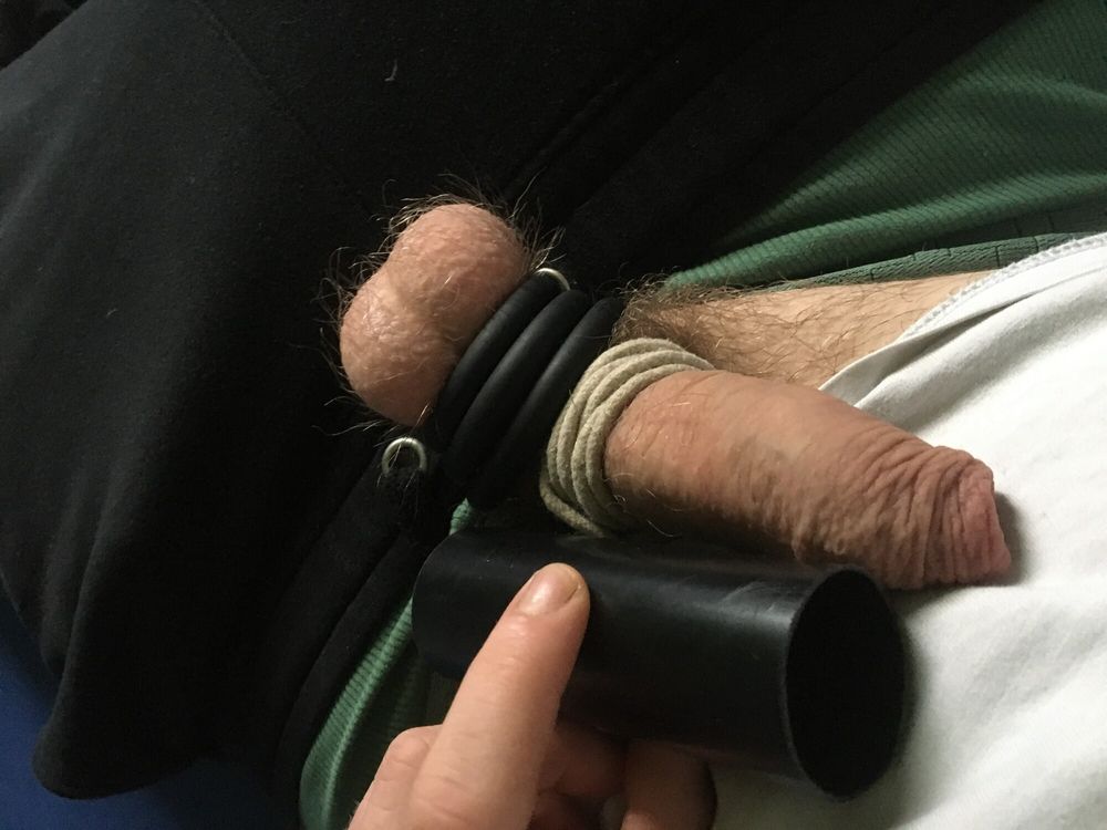 Balls With Rings And Bound Dick With Fleshlights #6