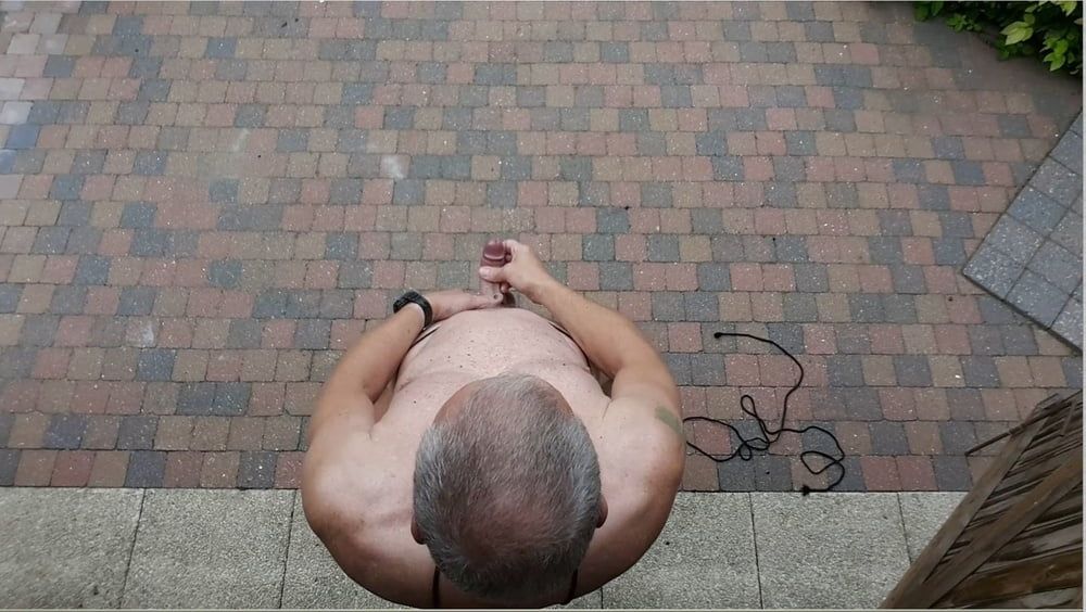 public outdoor exhibitionist bondage jerking show #44