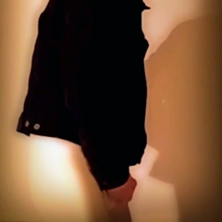 Handjob through white vinyl leggings #9