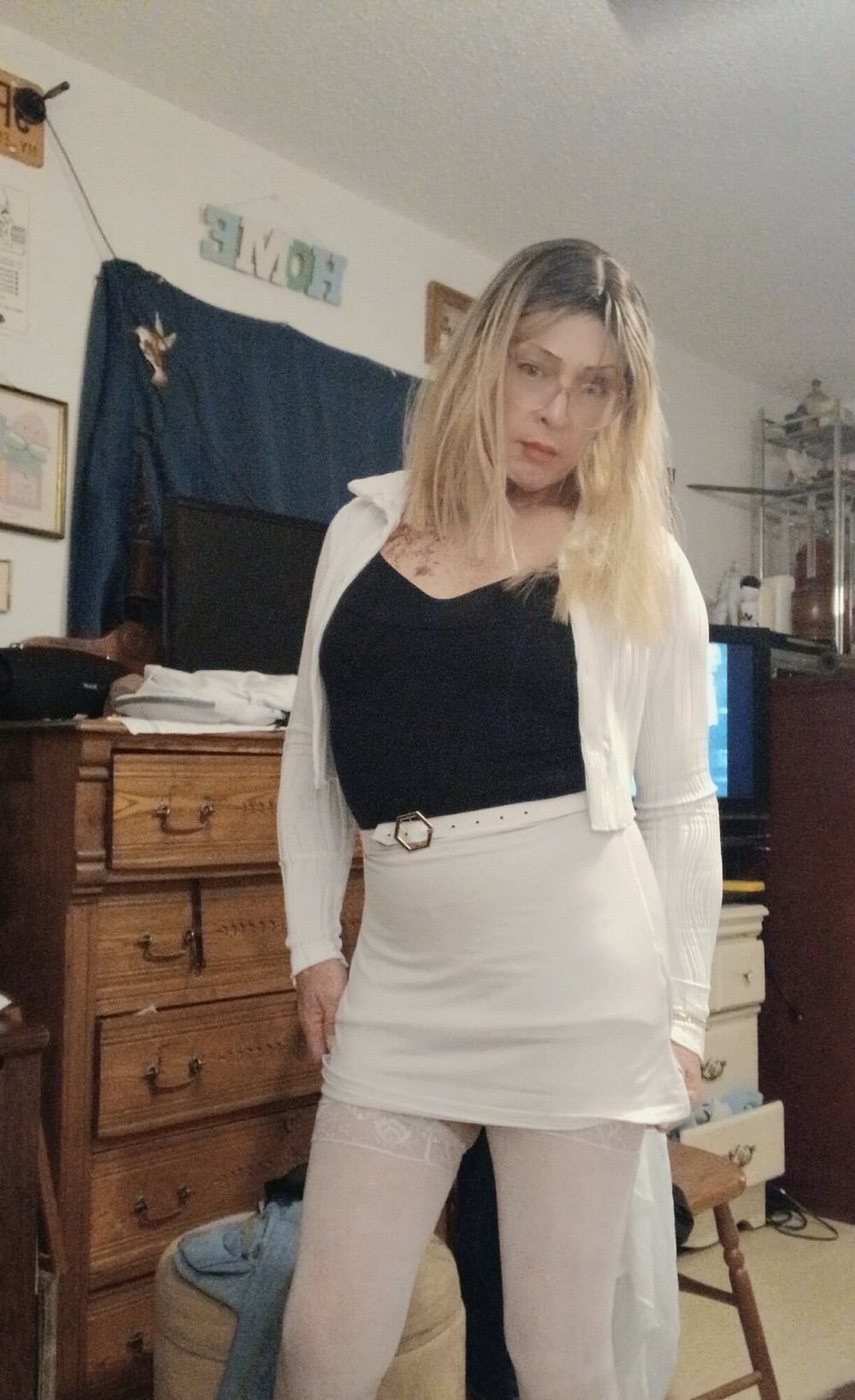 Lisa B. In a white skirt #12