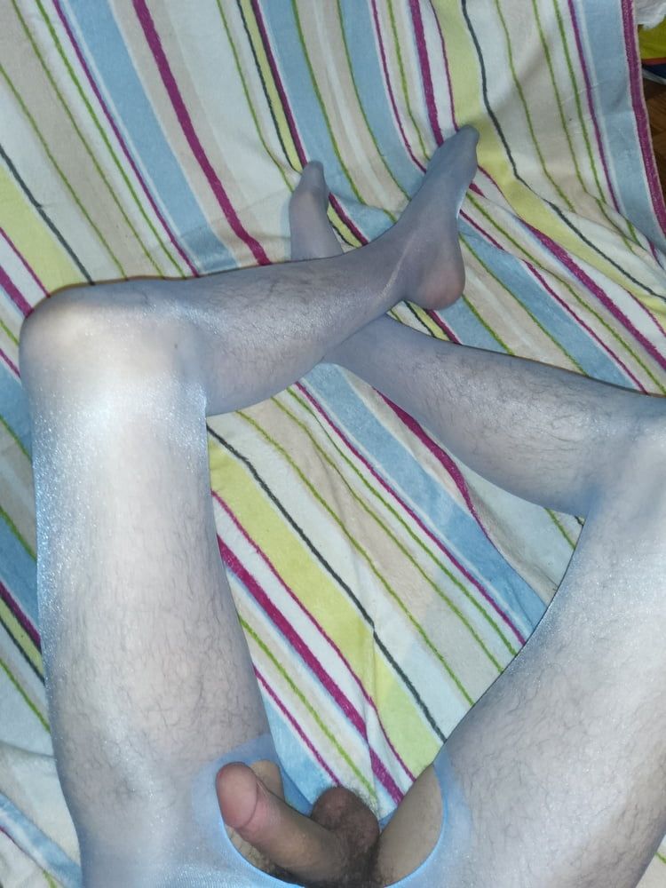 My light blue pantyhose #7