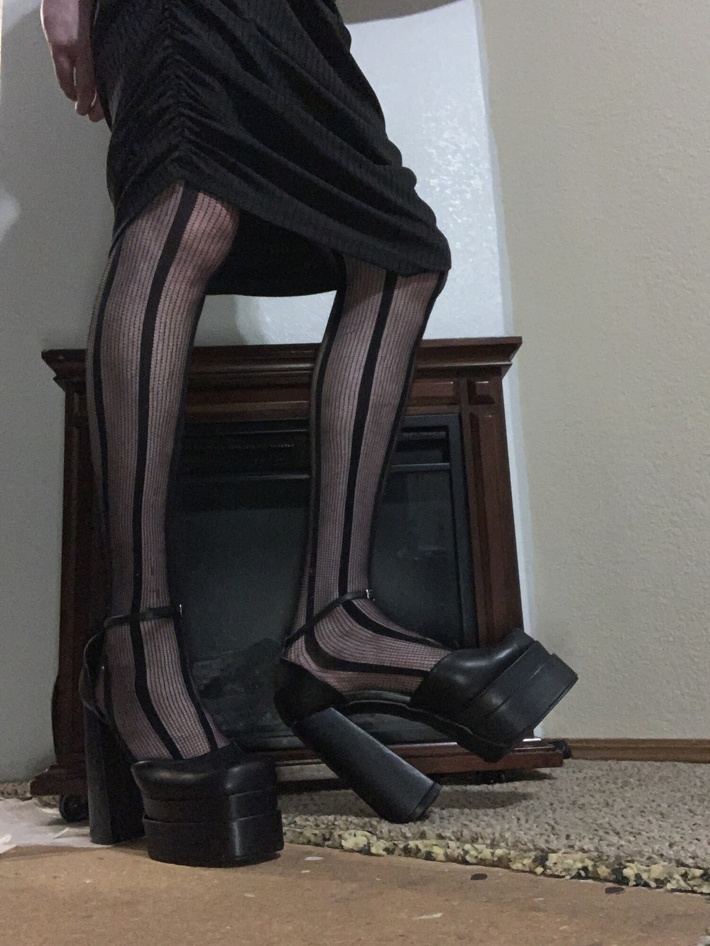 New stockings and heels #4