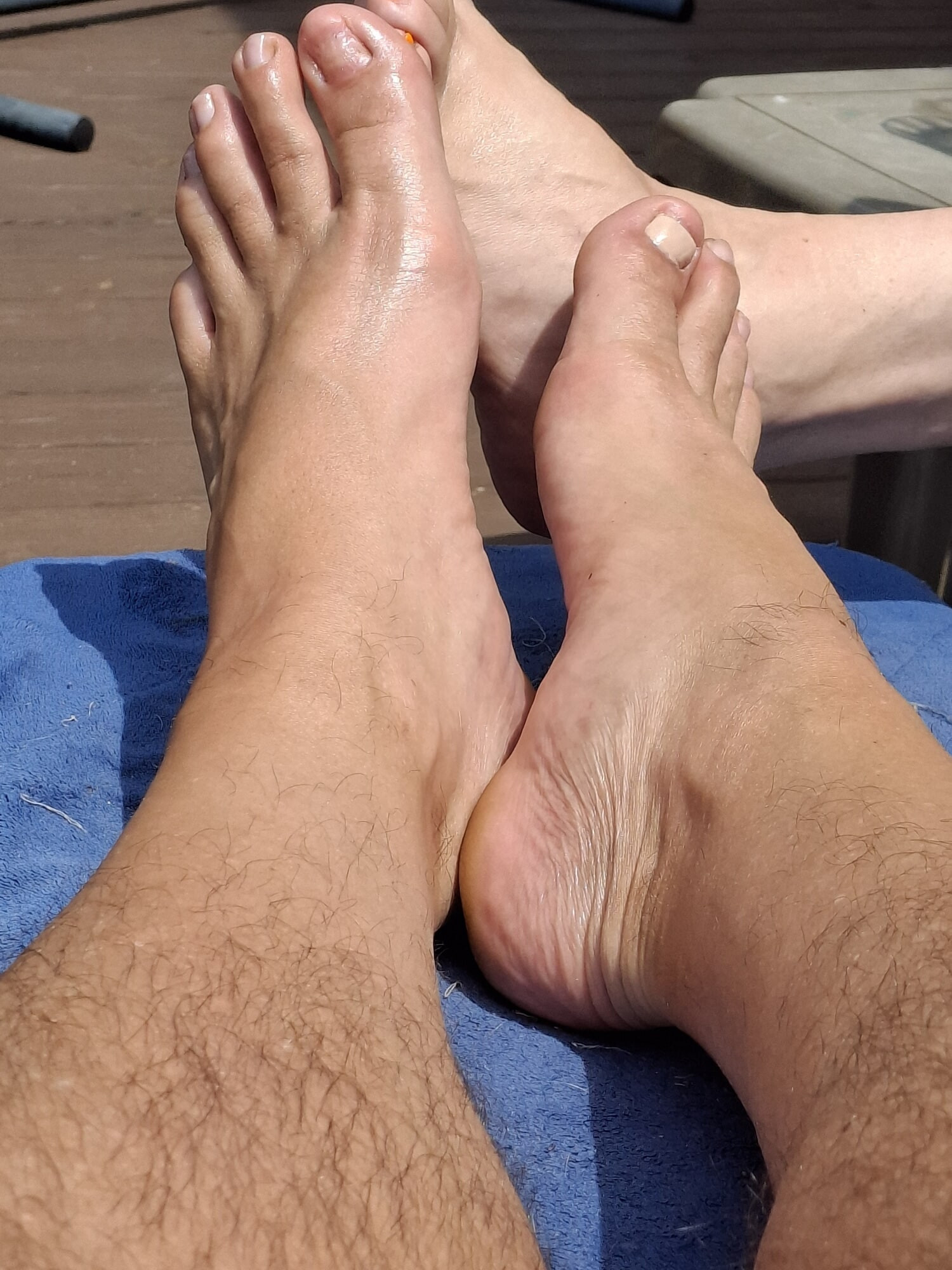 Playing footsie with my ne feet on a nice sunny day #11