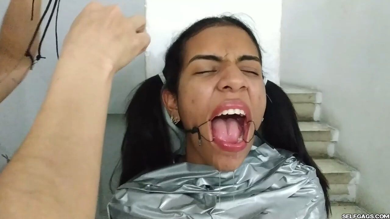 Mummified Latina Slut Mouth Hooked And Helpless #29