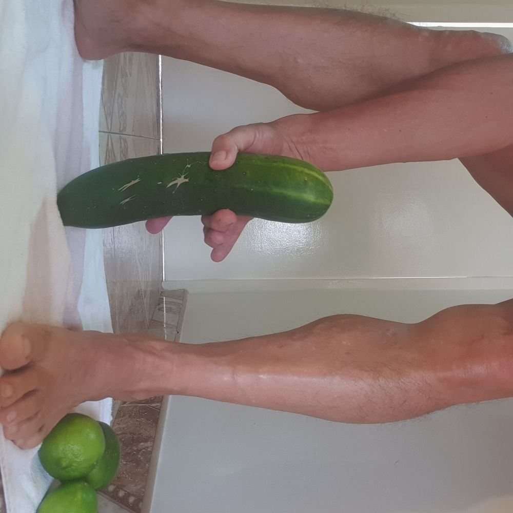 Huge veggie for anal insertion #16