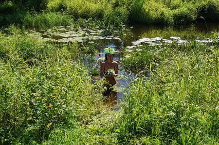 nude in lazy river         