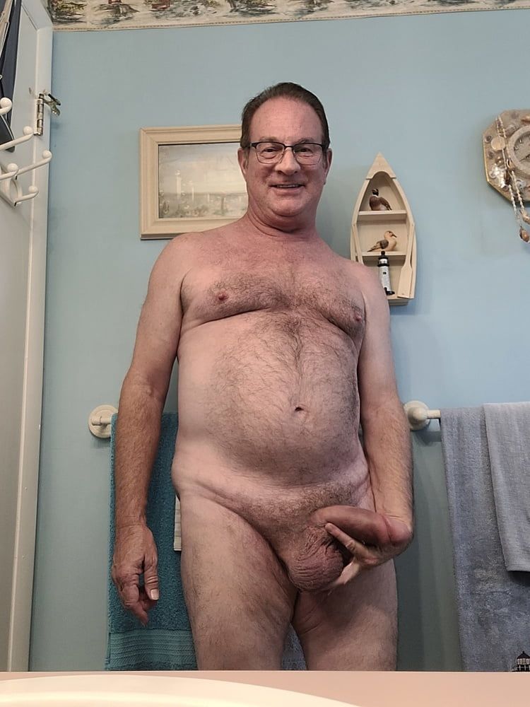 Daddy showing off my soft cock #16