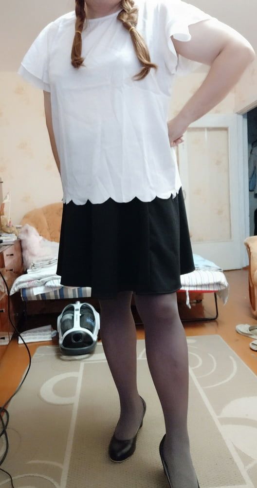 black skirt&white blouse p.3 #6