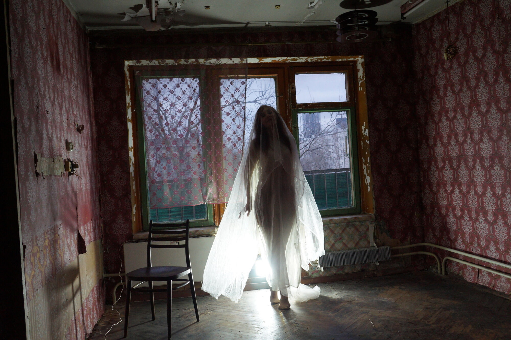 Ghost in a-maj in abandoned House #22