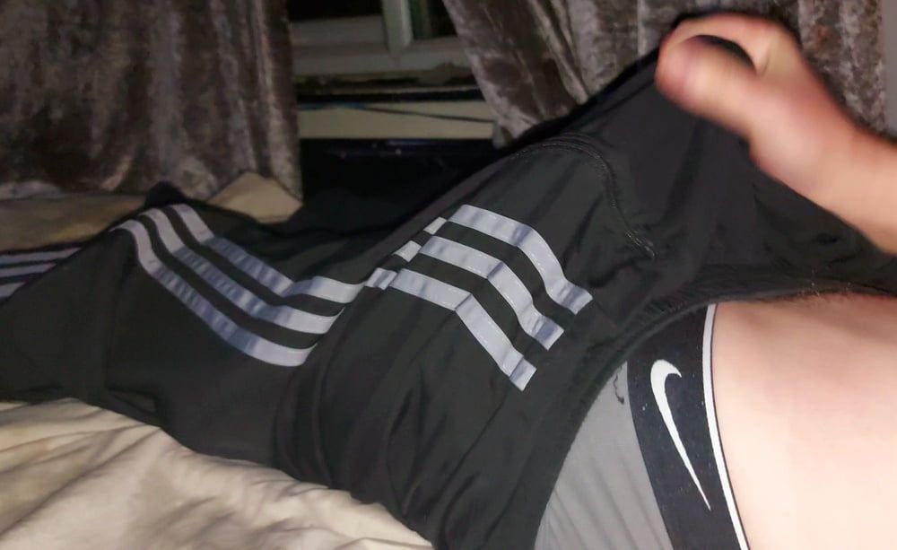 Adidas Trackie Bottoms Cum Shots #10