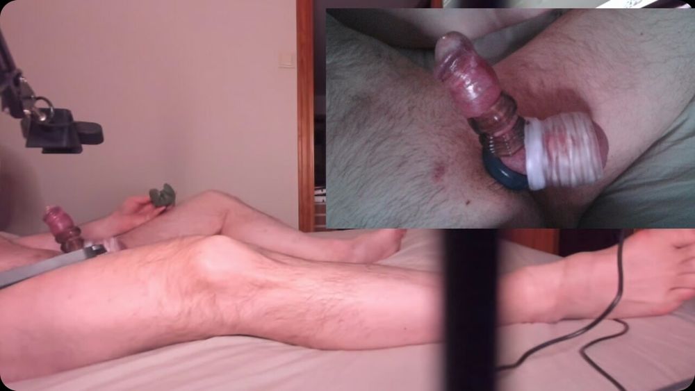 More strapped cock and balls #4