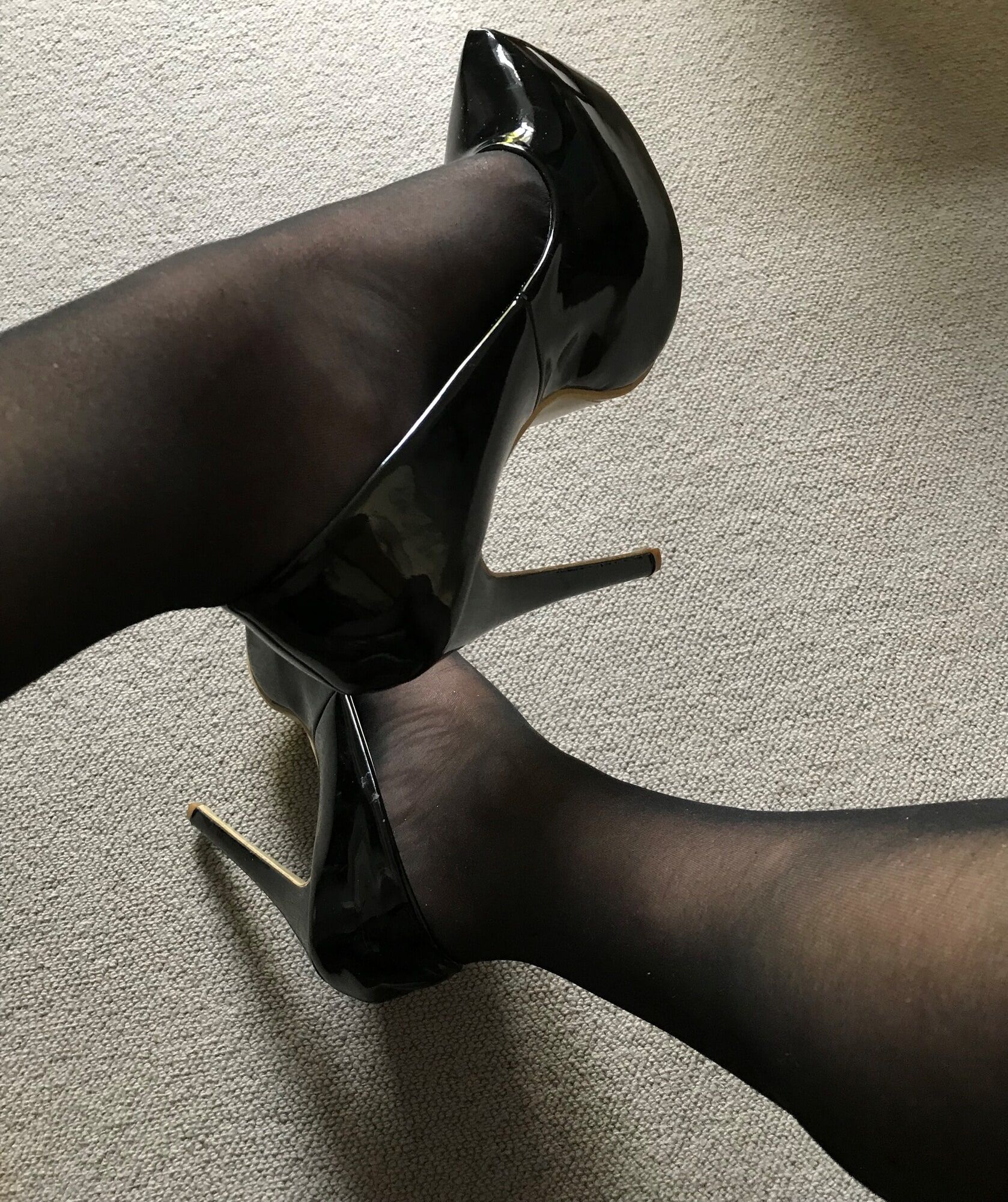 black tights & heels close-up (2) #14
