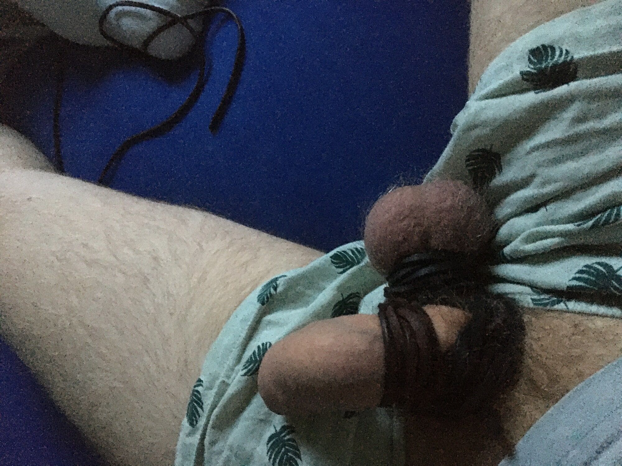 Cock And Ball Bondage With Leather Cords #17