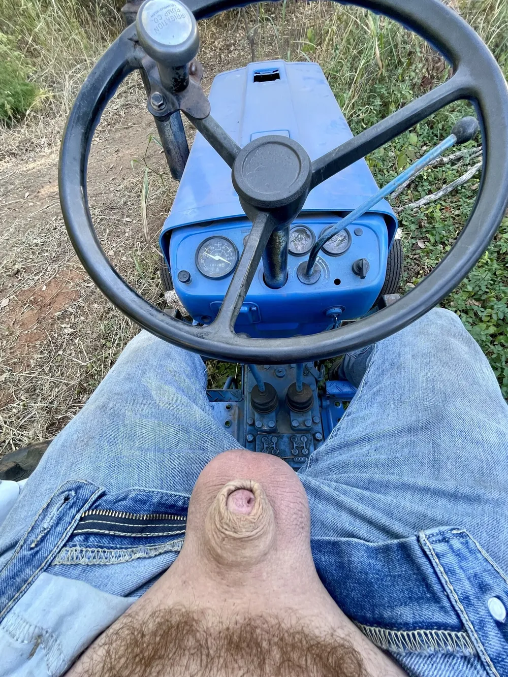 My tiny dick on my tractor