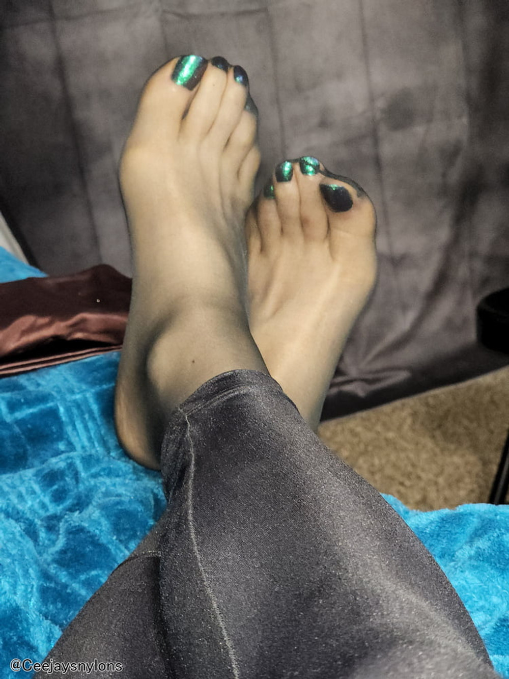 Big Sexy feet in Black Nylons 3 #8