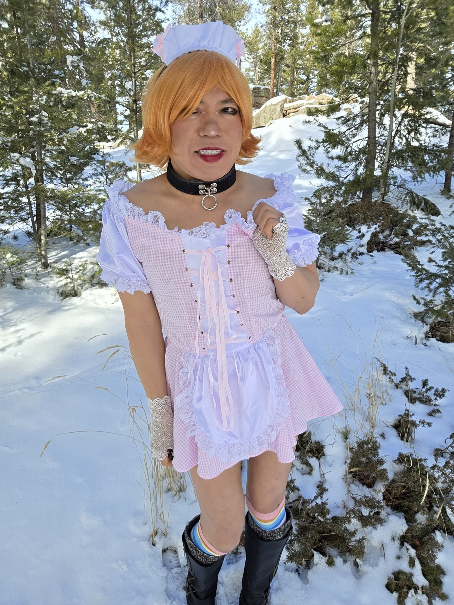 Chubby Pink Trans Maid #7