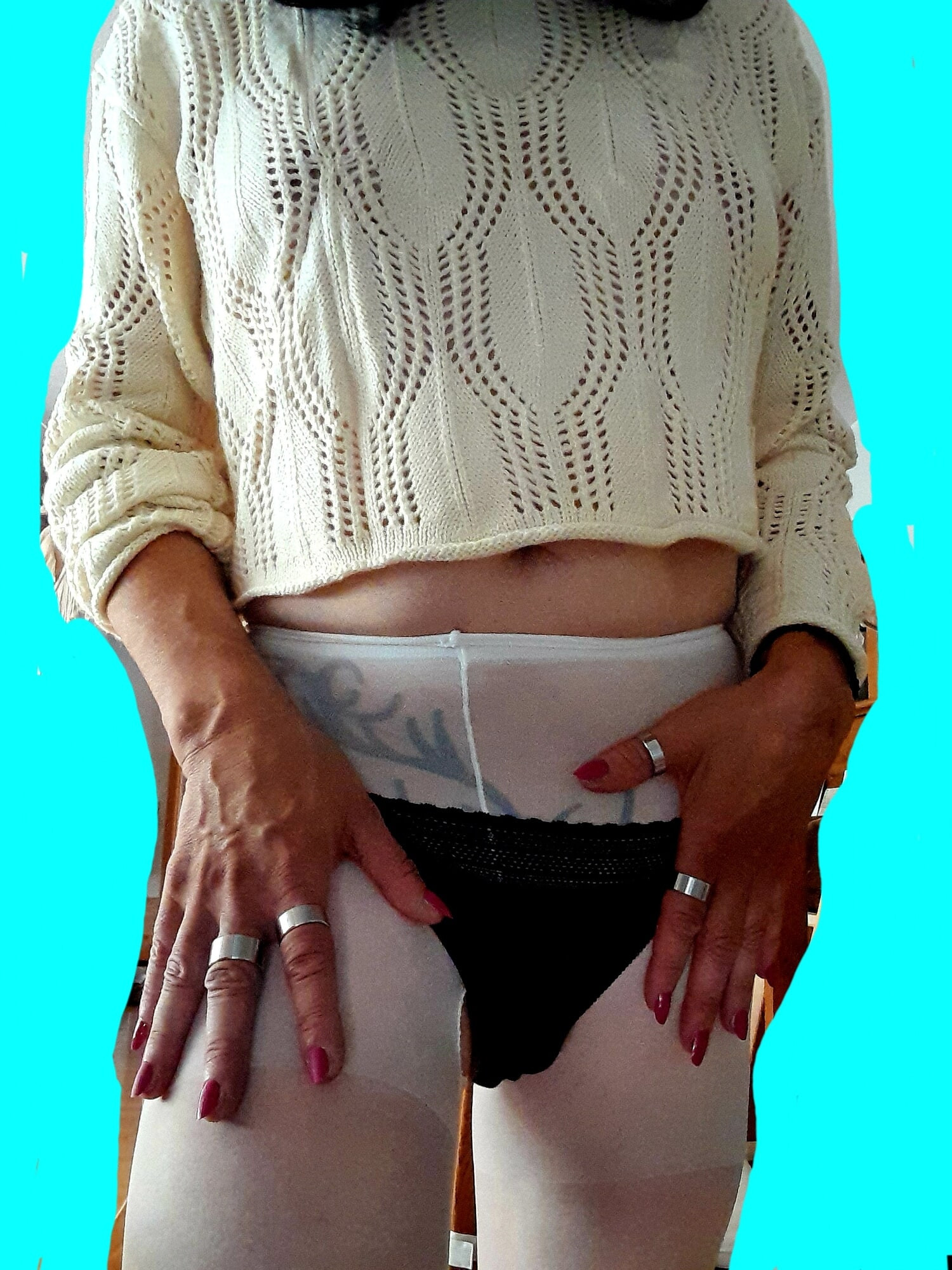 White tights 