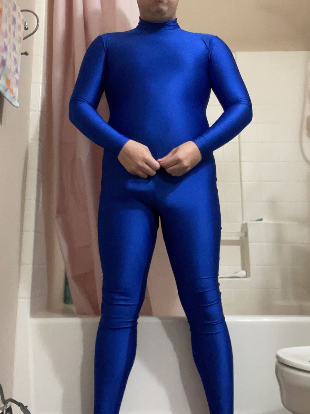 Blue Lycra Spandex Suit  #7