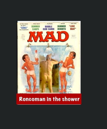 Roncoman funny mad magazine cover 