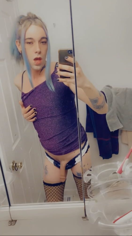 Hot Purple Minidress Slut #13