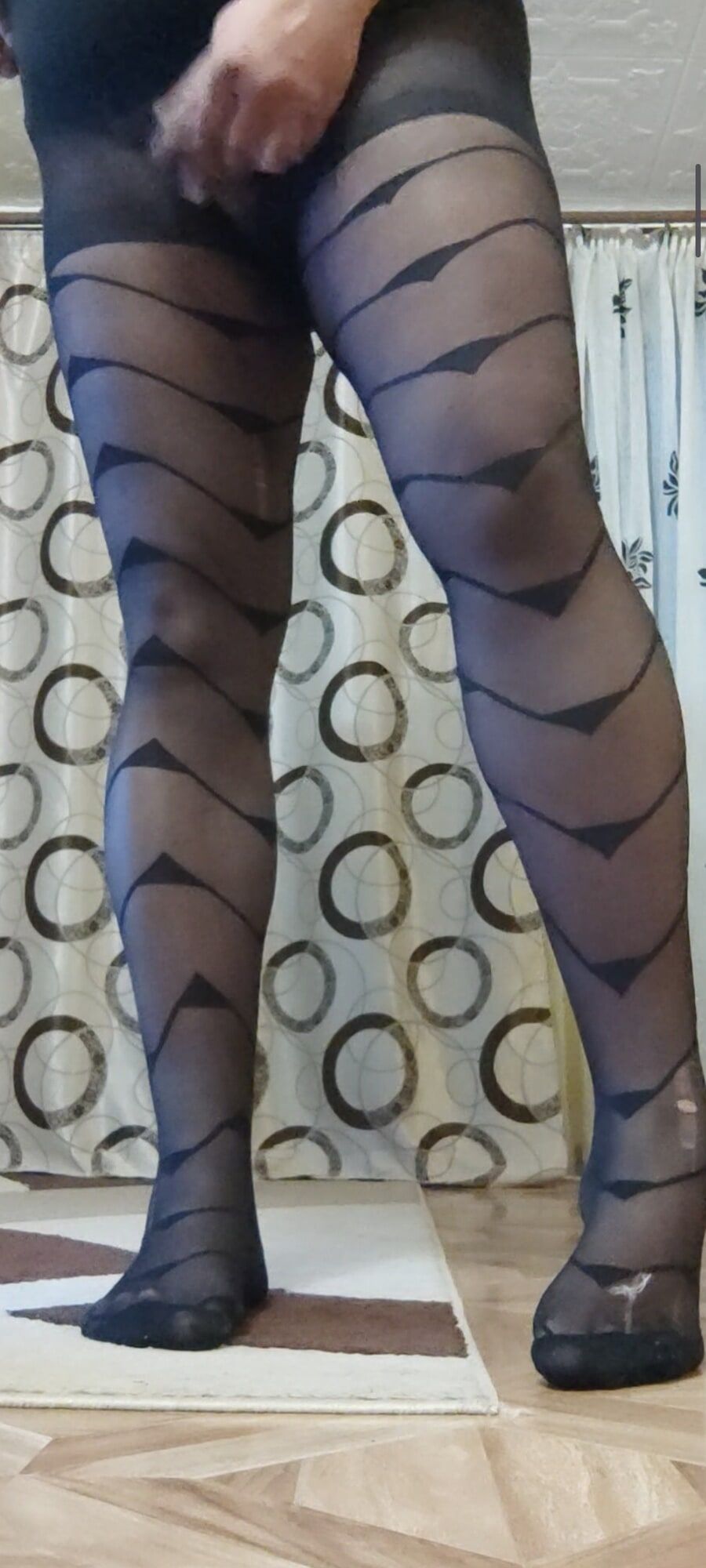 Patterned black tights #2