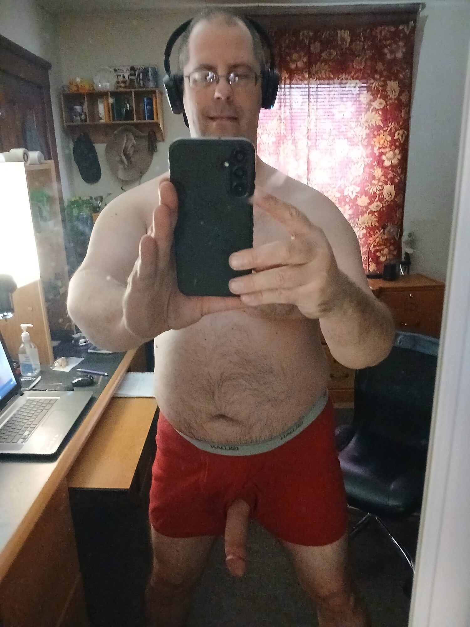 Red Gildan boxerbriefs  #8