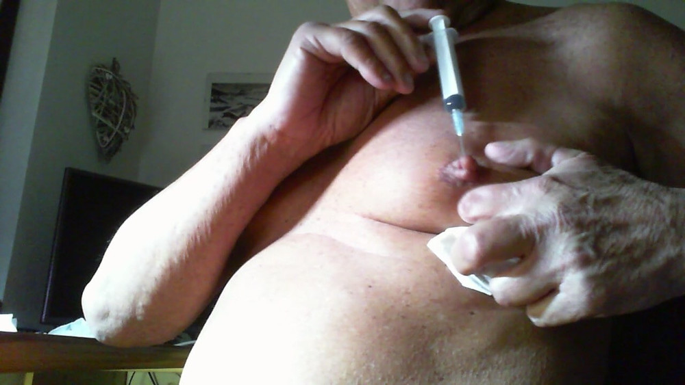 Needles in the nipples of culoness #2