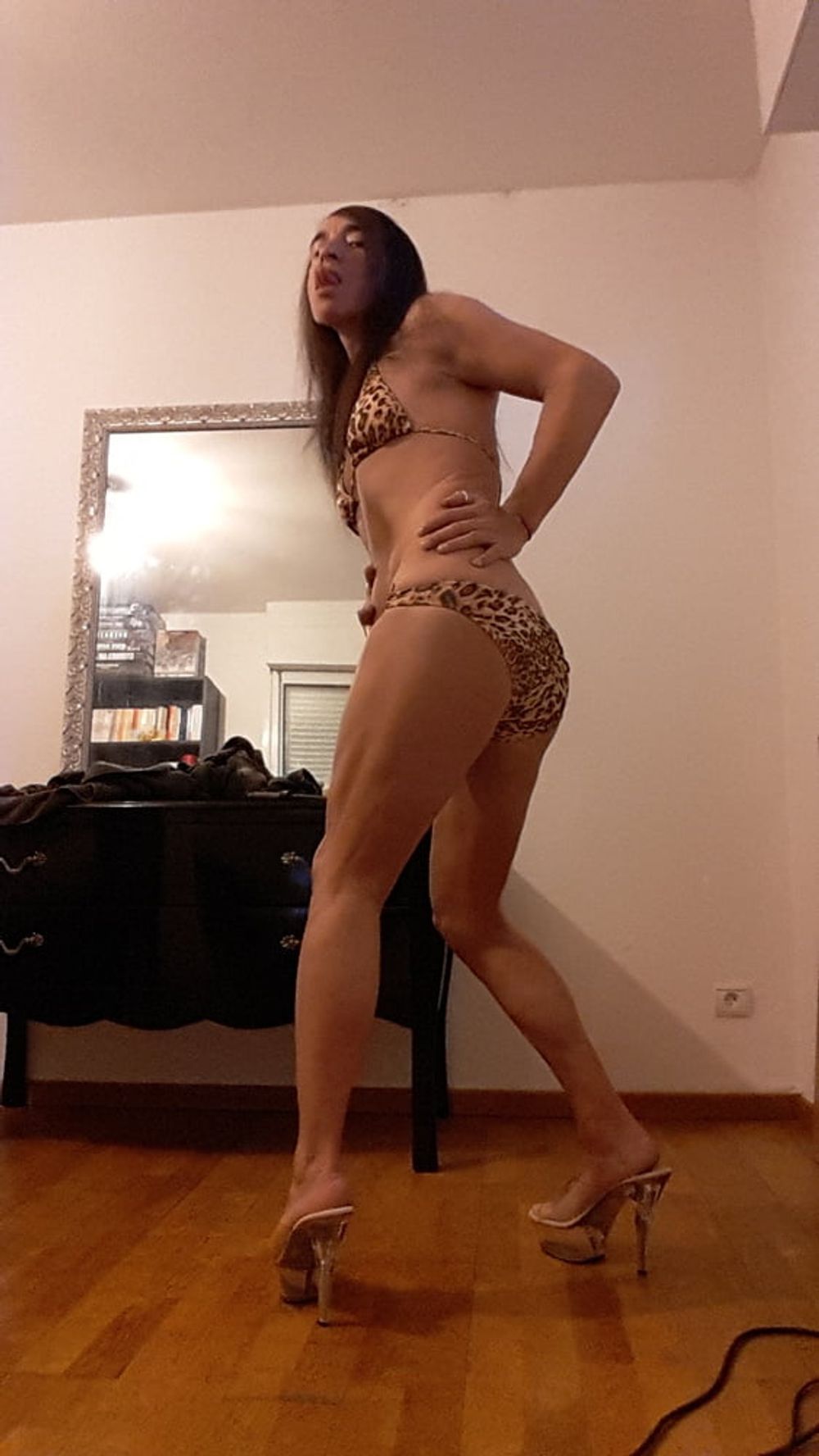 Tygra babe in leopard bikini on summer of 2019. #30