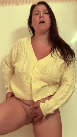 I fucked myself nude and in yellow sweaters for my 64f maid