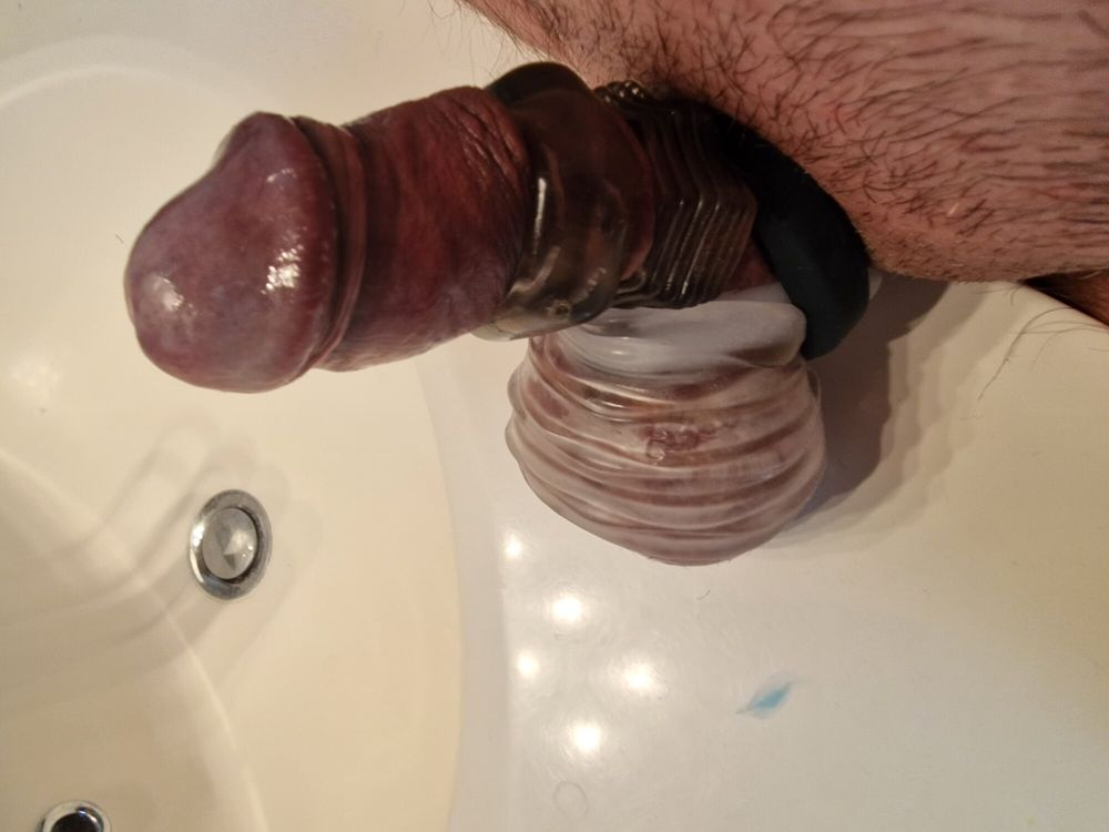 More strapped cock and balls #14