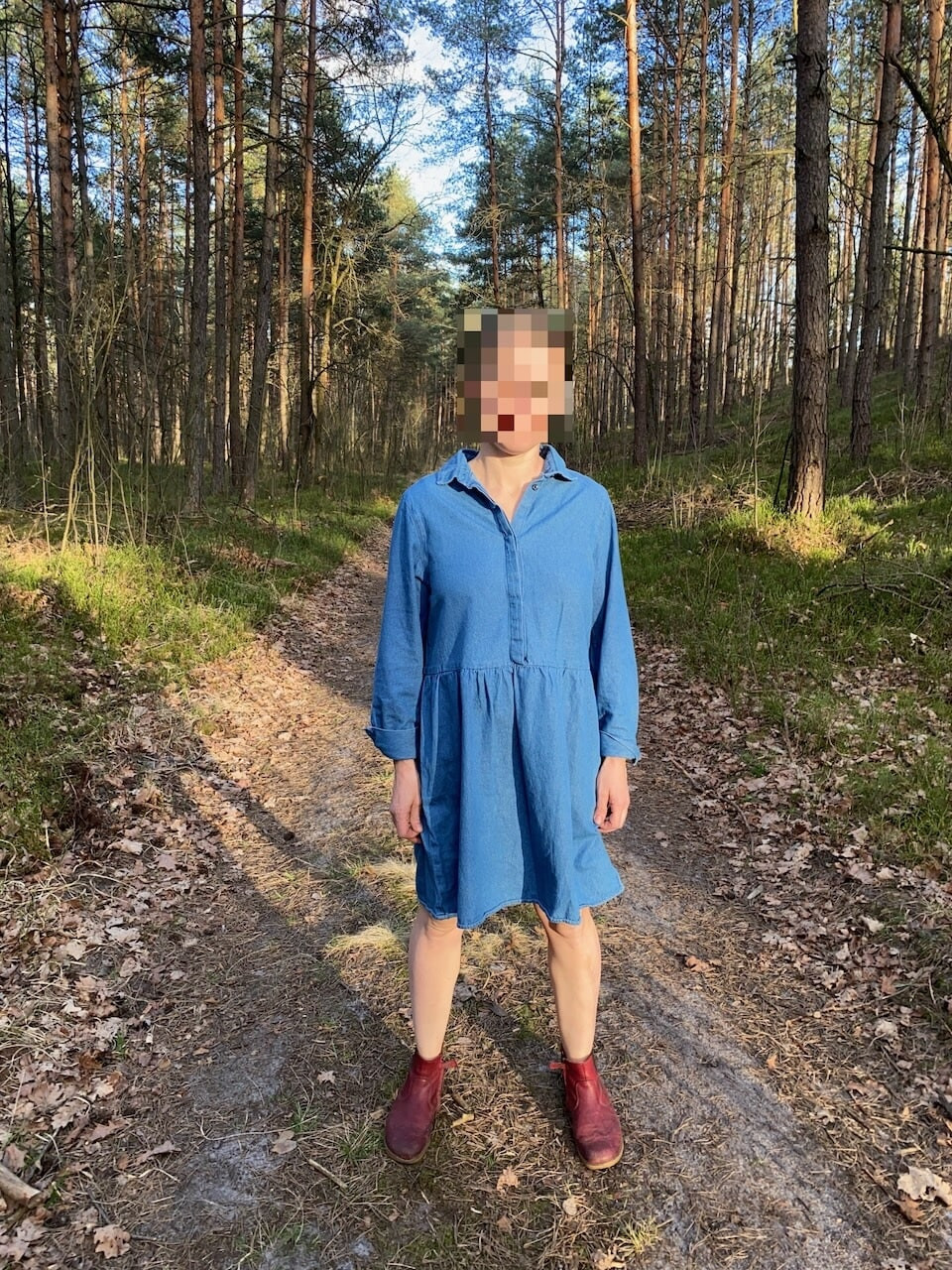 Shy pussy in the forest #9