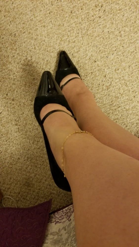 Playing in my shoe closet pretty feet heels flats milf  wife #9