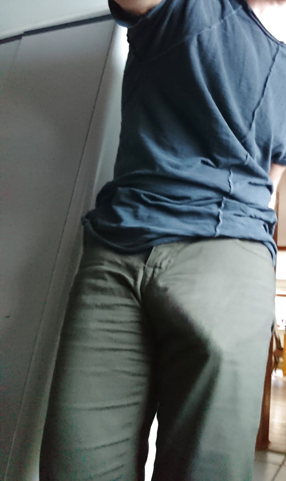 Giant cock in tight jeans #5