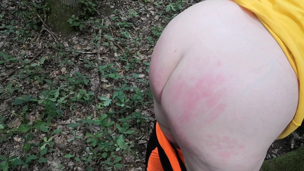 Ass Flogging in the woods
