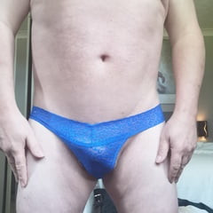 Blue thong 