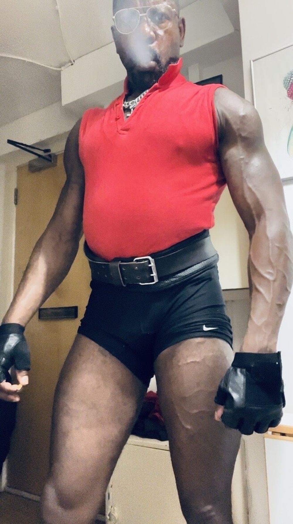  Black Fetish Mature Smoking Muscle Leather Dad  #2