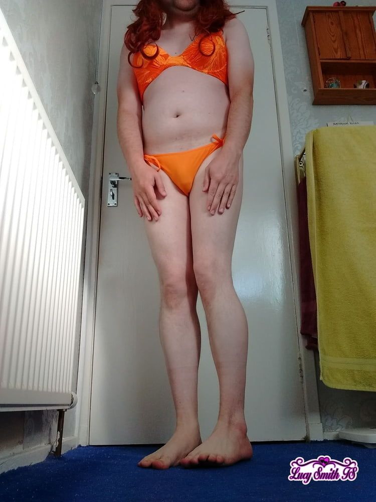 Sissy Orange Bikini #12