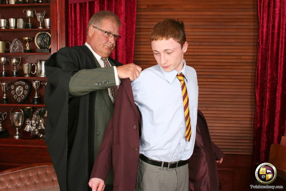 Teenage Martin is strip searched by the older headmaster #2