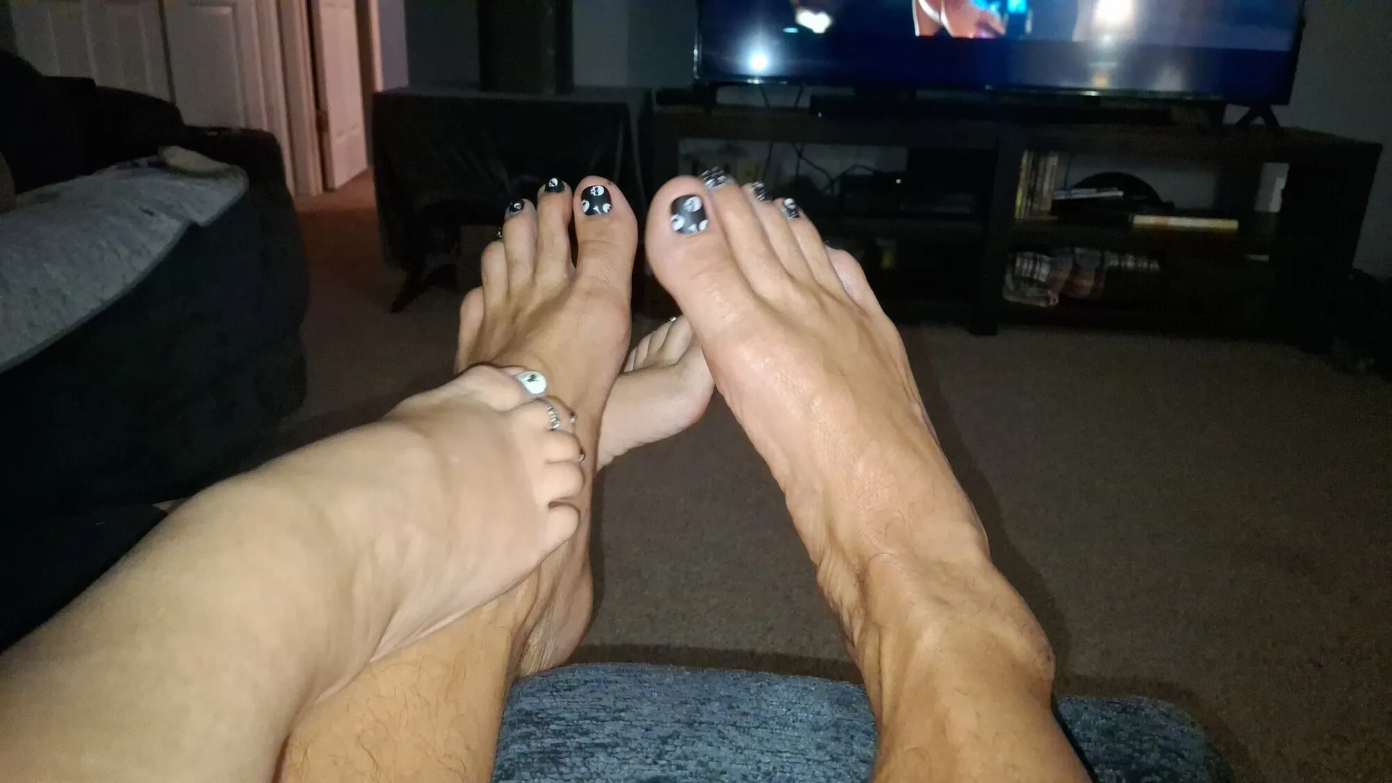 Footsie with my girlfriend