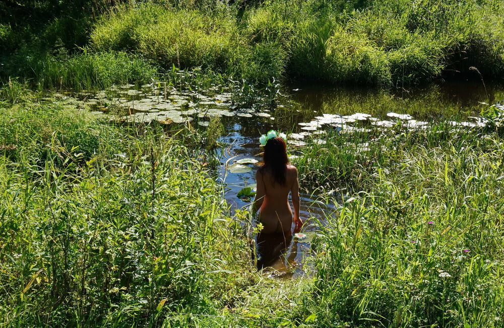 in a weedy pond #39