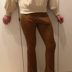 Brown stretch leggings