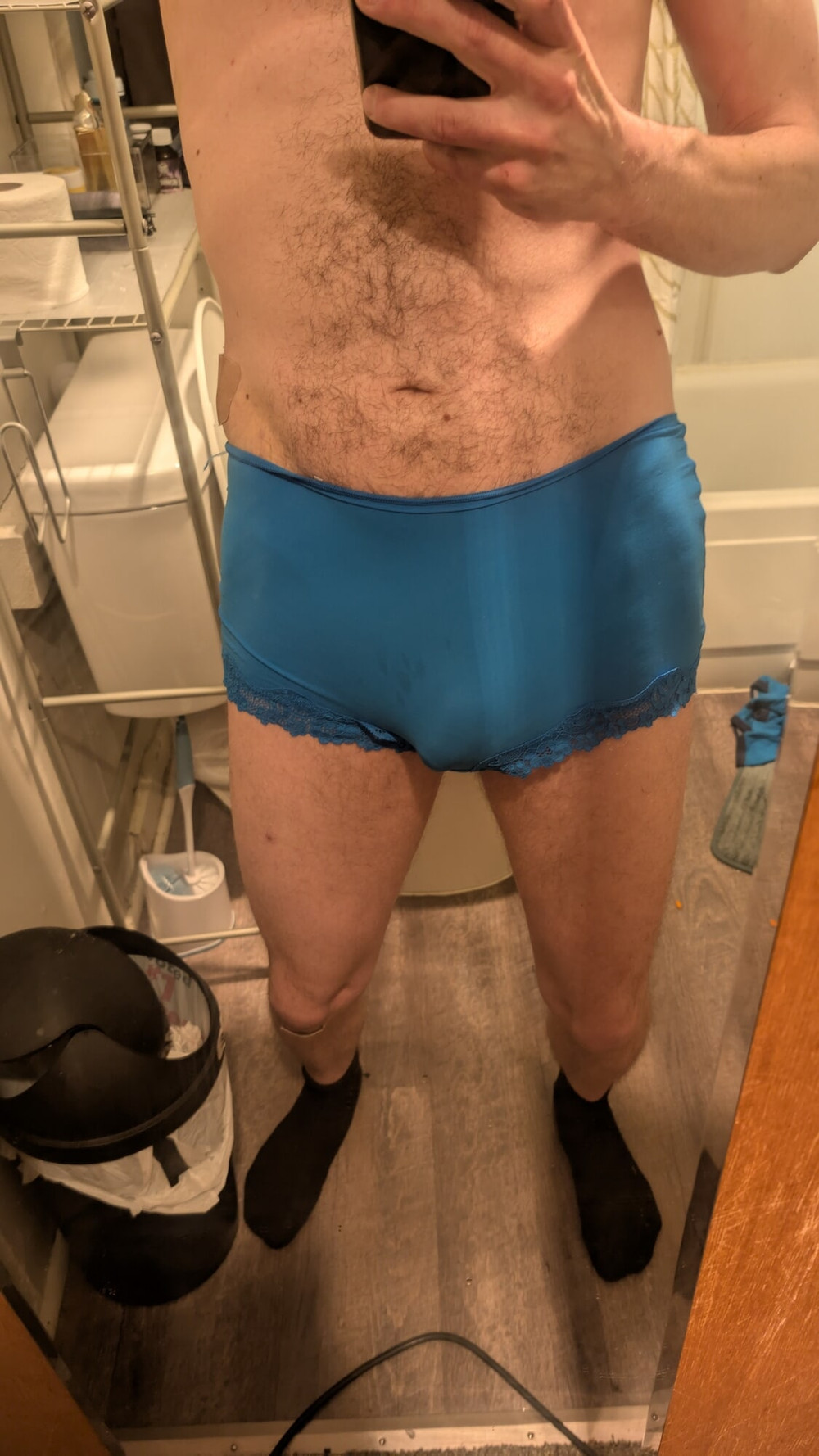 Showing off in my gf panties #4