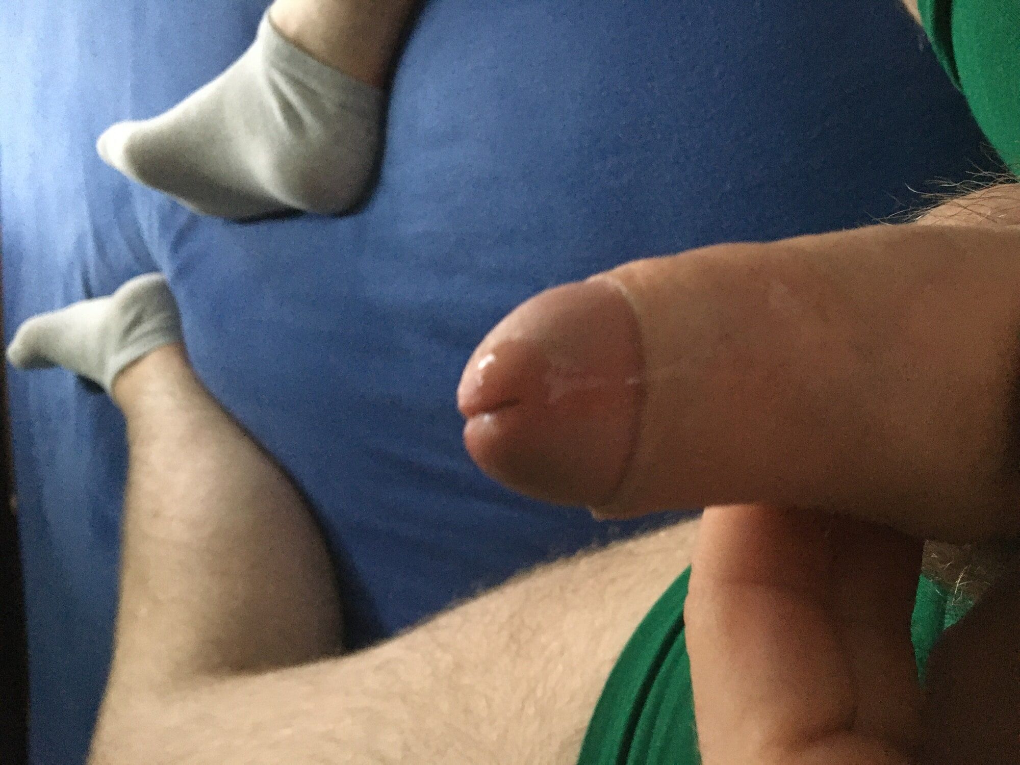 Hairy Dick And Balls Cockhead Foreskin Play With Pre- Cum #57
