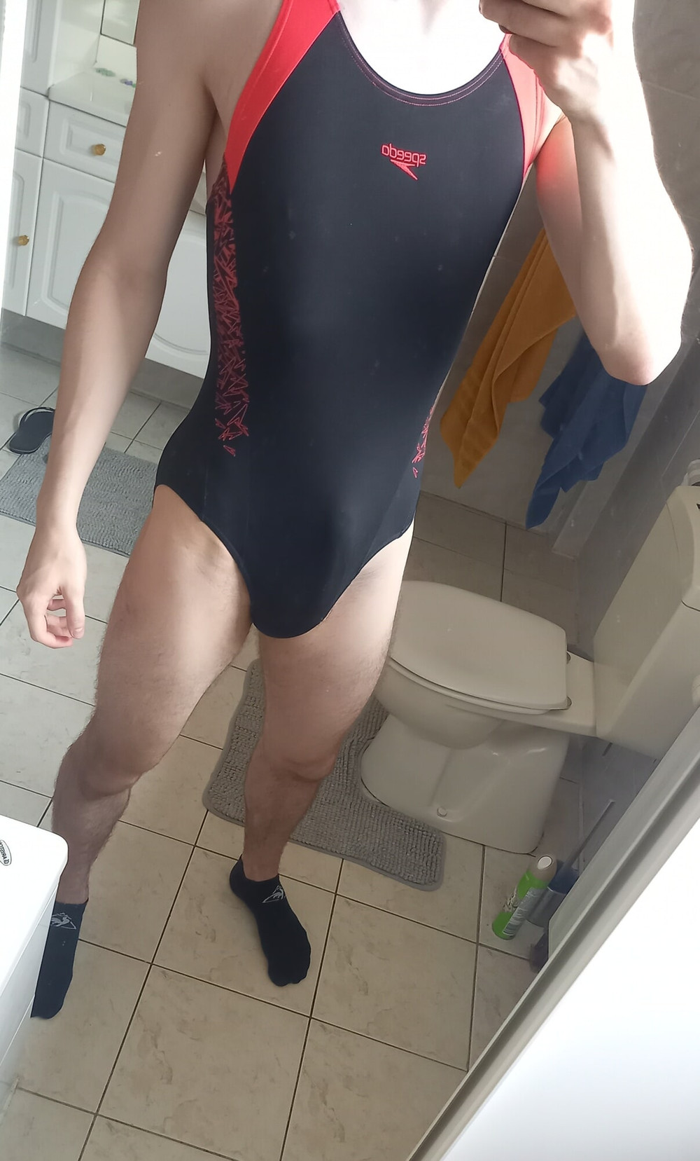 Teen Twink With Huge Cock Tries On Swimsuits, Stockings, ... #15