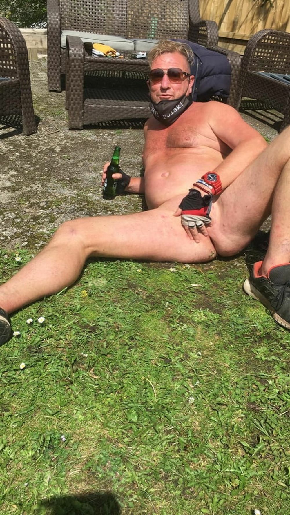 Will Polski Naked at Friend&#039;s Garden