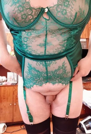 green corset         