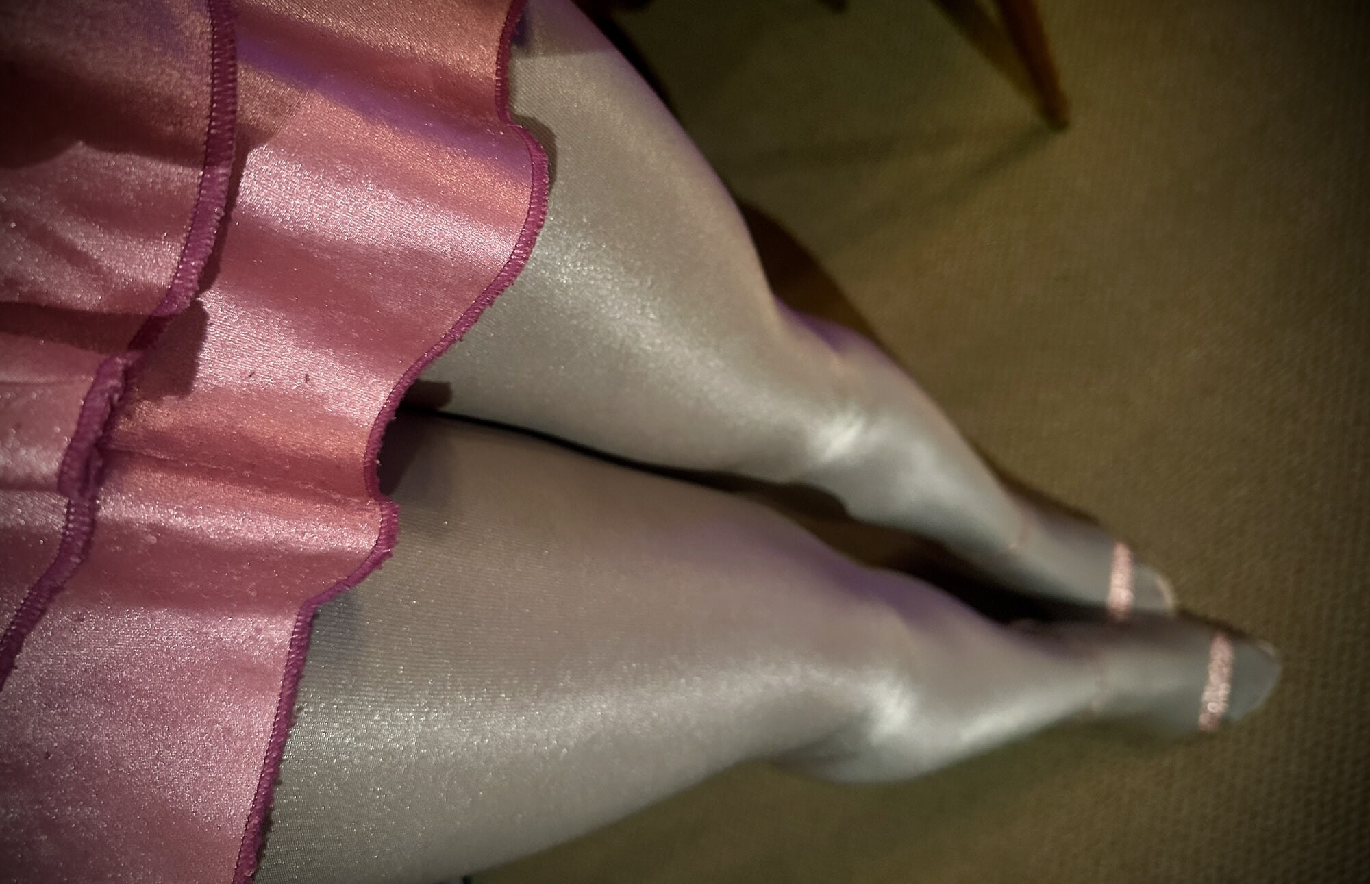 Would you like to caress my legs in shiny pantyhose? #4