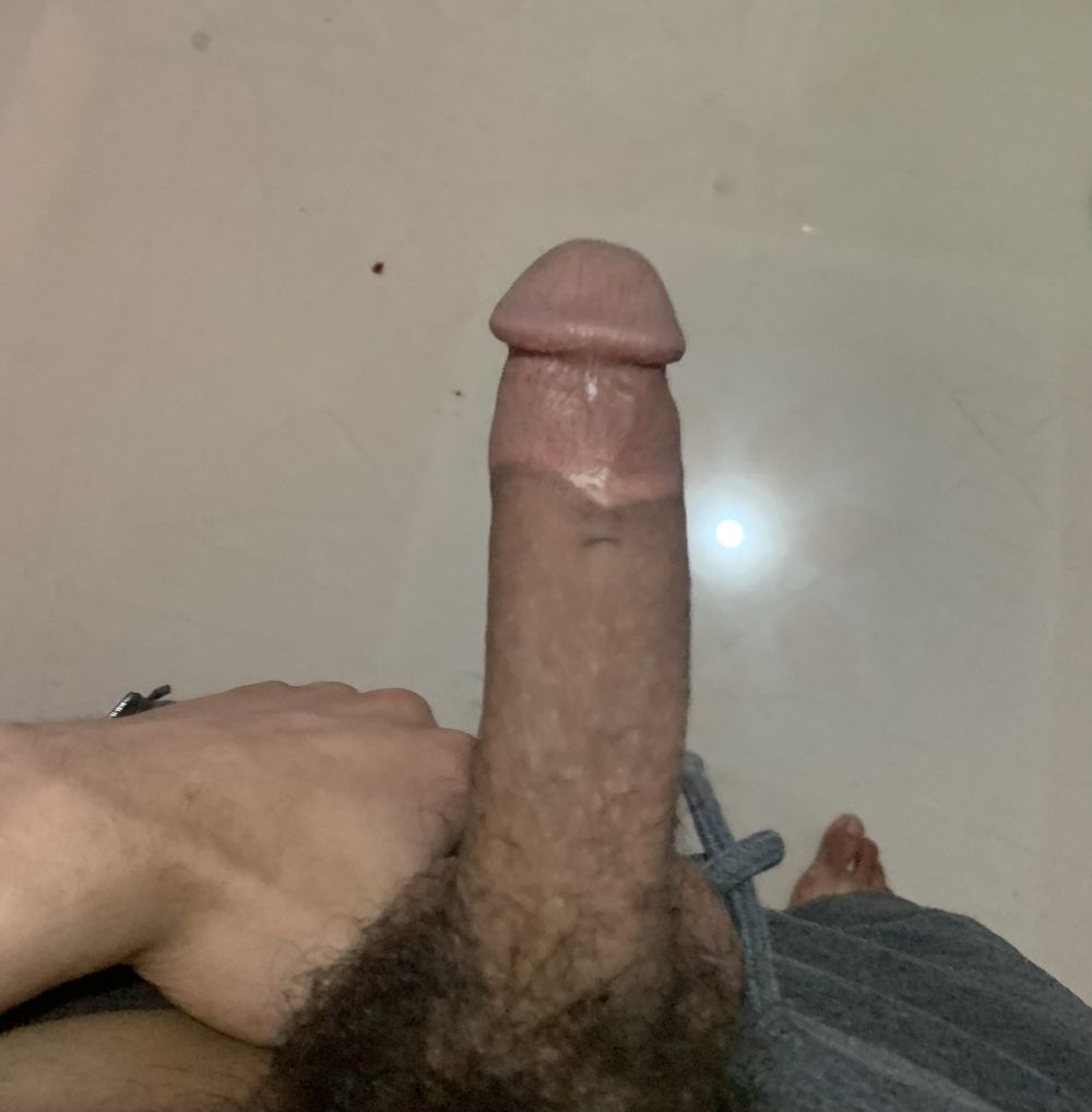 Massaging my beautiful huge cock, everyone loves it