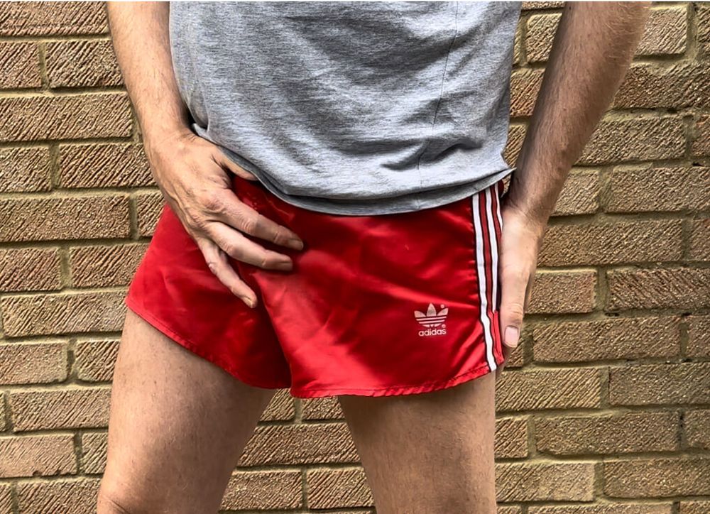 Using my Vintage adidas nylon shorts for the last time #3