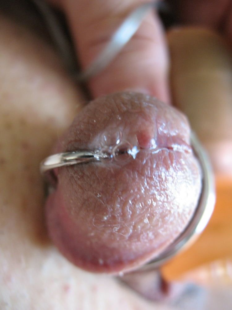 More steel in my cock with glans ring #24